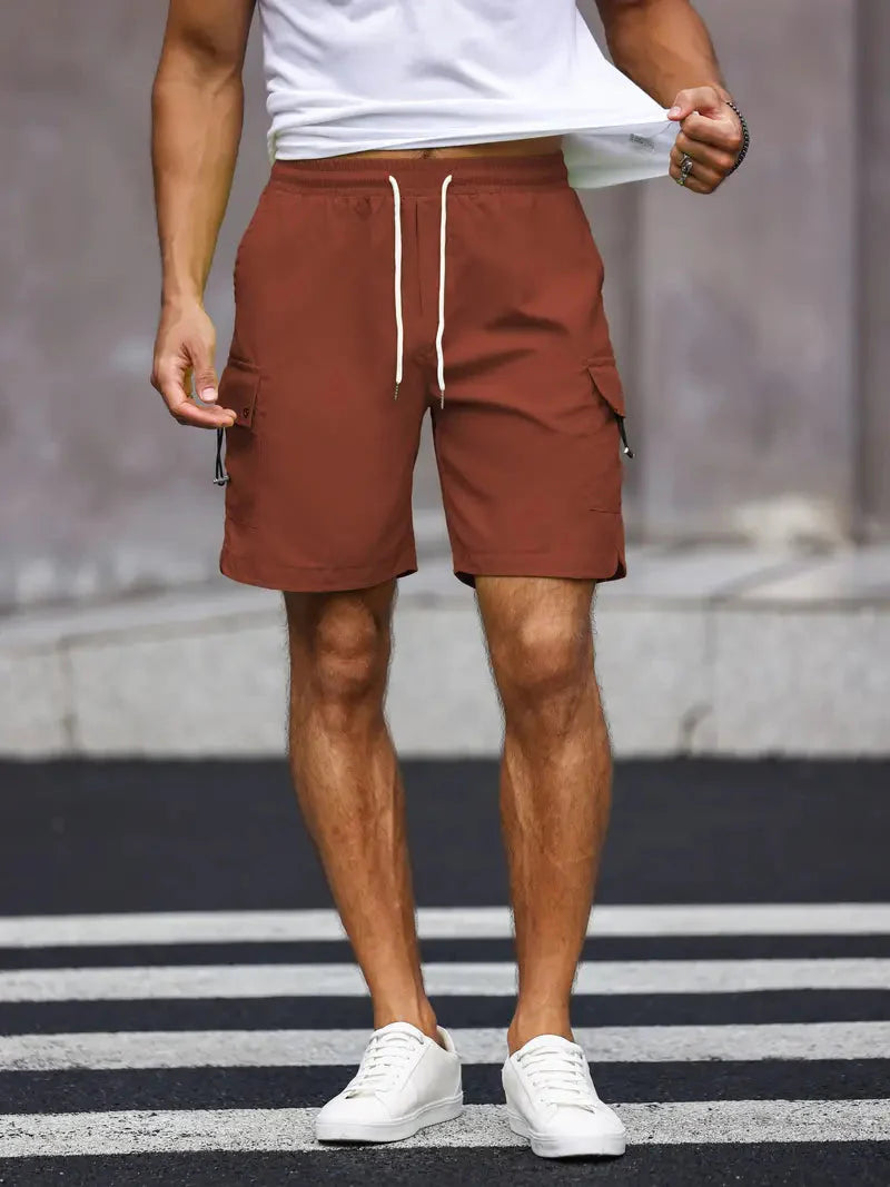Shorts décontractés pour hommes confortables avec cordon de serrage