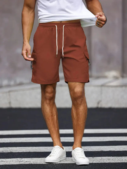 Shorts décontractés pour hommes confortables avec cordon de serrage