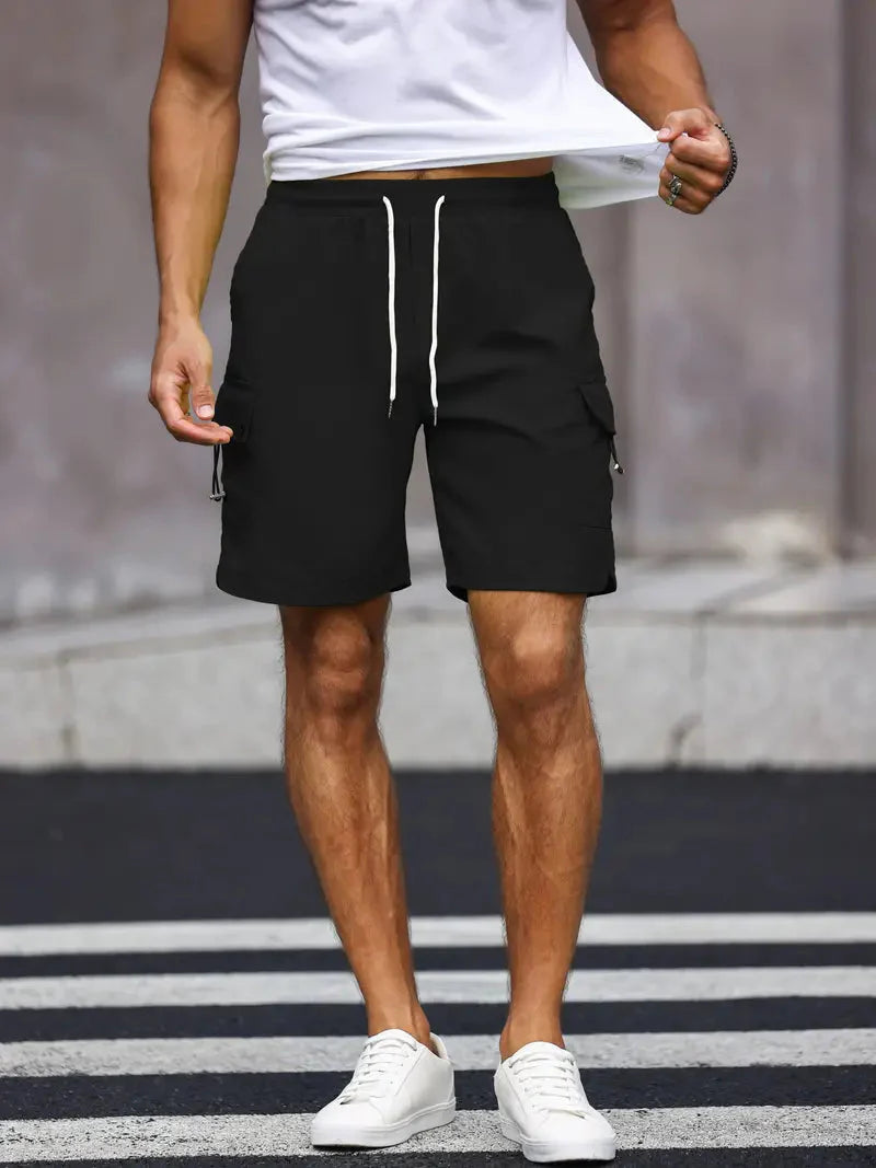 Herren Freizeit Shorts Bequem Mit Kordelzug - IdealeKleiden