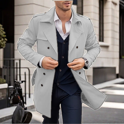 Trench-coat classique homme avec poches