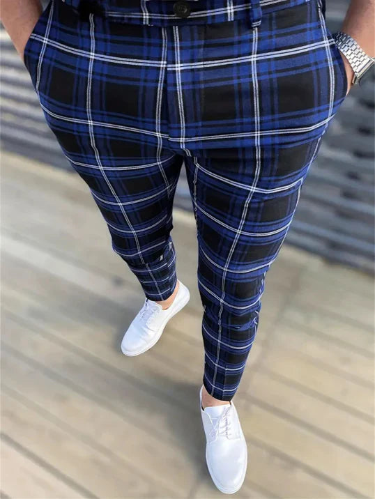 Pantalon homme motif rayures moderne