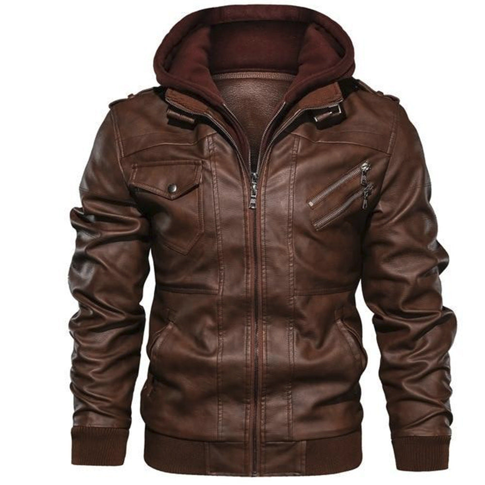 Gilet en cuir homme style motard