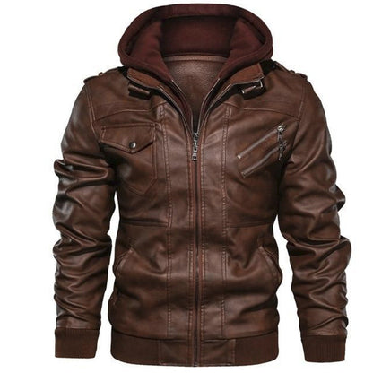 Gilet en cuir homme style motard