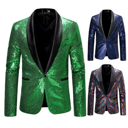 Glamouröser Pailletten Blazer Damen Abendjacke - IdealeKleiden
