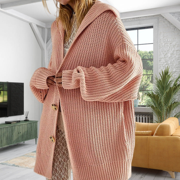 Grand cardigan ouvert sur le devant à manches longues avec poches