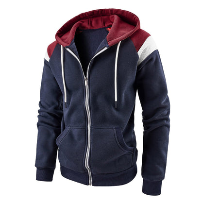 Sweat à capuche zippé sport pour homme Style moderne