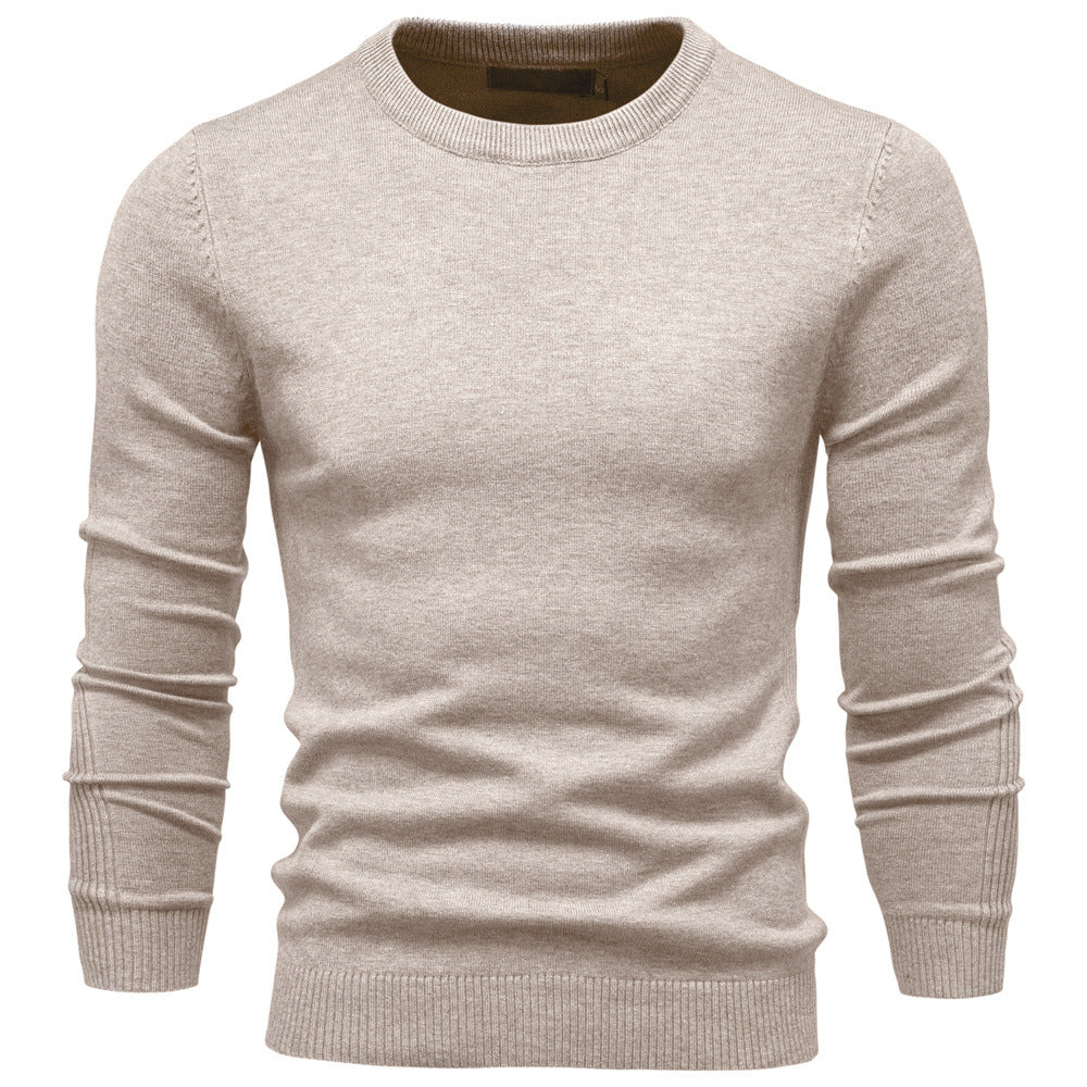 Pull homme col rond coton design élégant