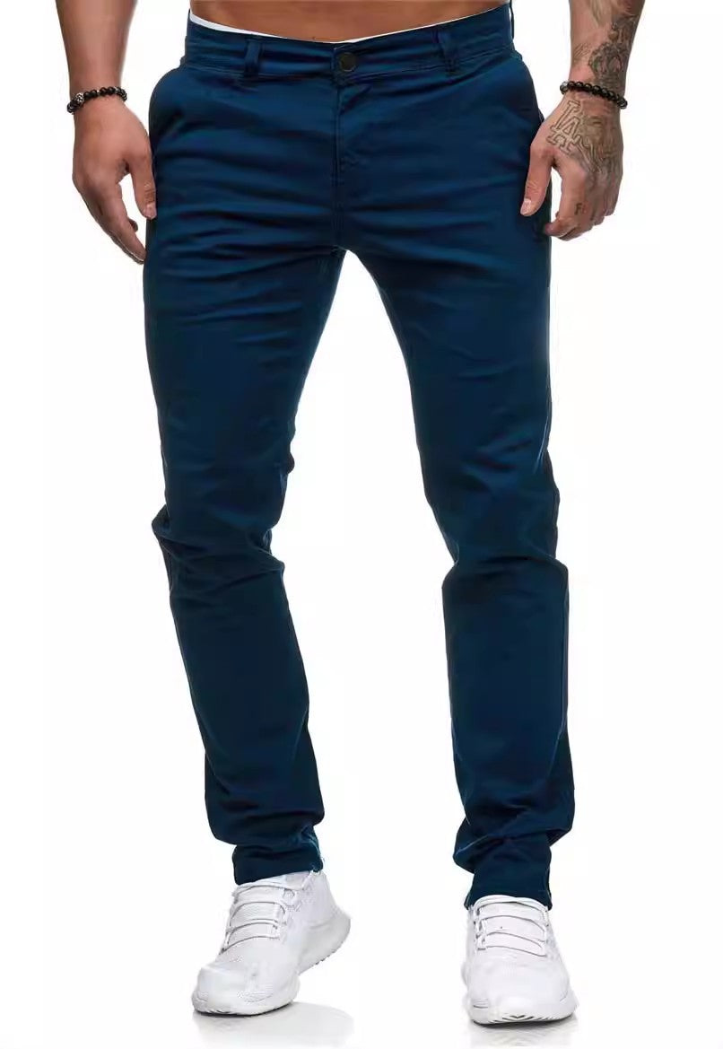 Pantalon Chino Homme Slim Fit Élégant Confortable
