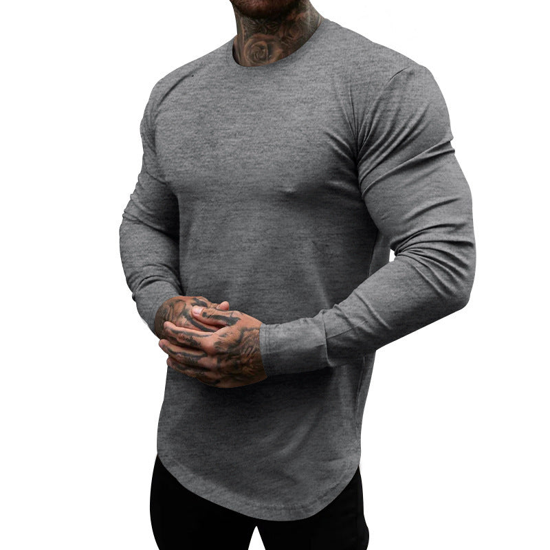 T-shirt manches longues homme Coton doux Col rond