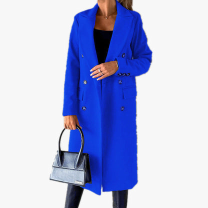 Trench-coat classique élégant pour femme avec poches
