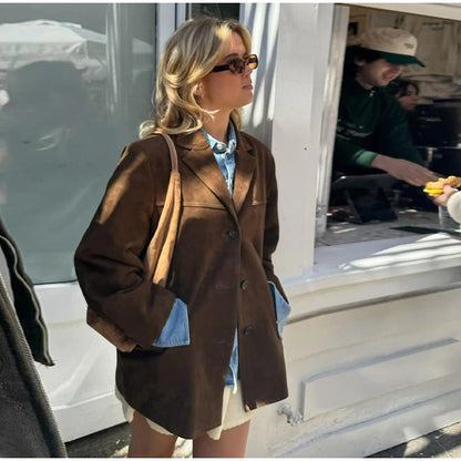 Damen Lederjacke Oversize Weich Größe - IdealeKleiden