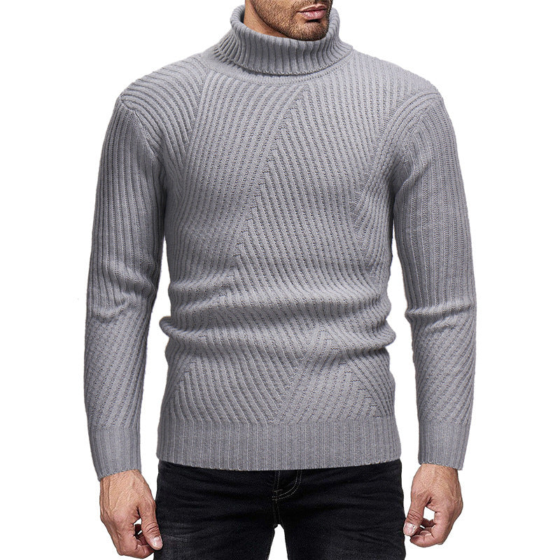 Pull roulé homme élégant et chaud
