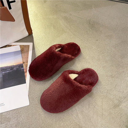 Pantoufles en peluche pour femmes, douces et confortables
