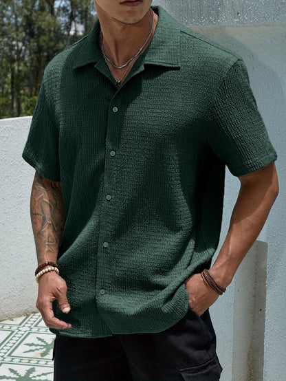 Chemise d'été moderne à manches courtes pour homme