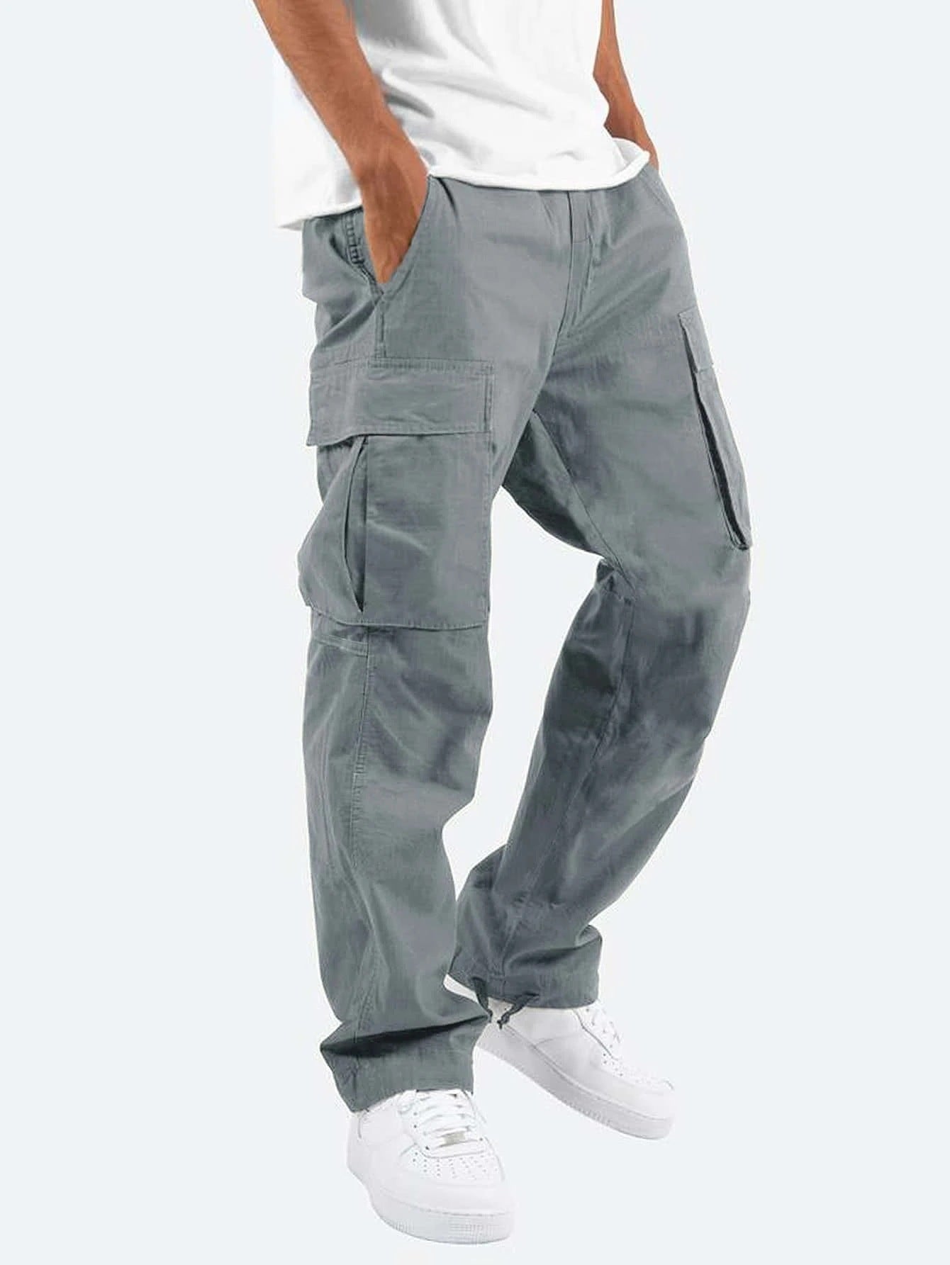Pantalon cargo confortable et élastique