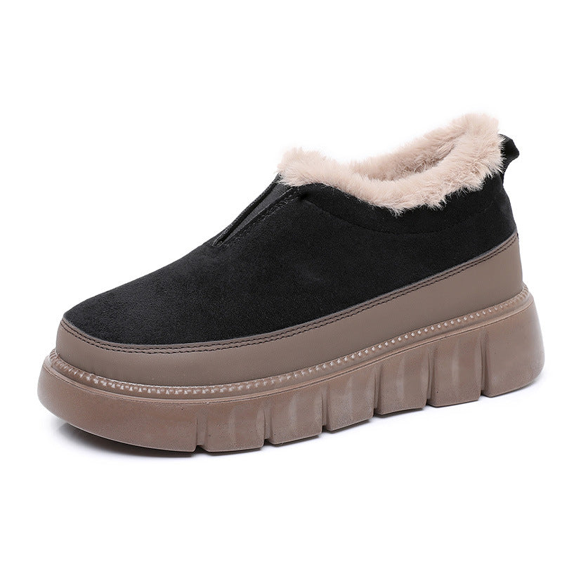 Chaussons d'hiver pour femmes, doux et antidérapants