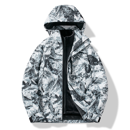 Veste de ski pour homme Design montagne Imperméable