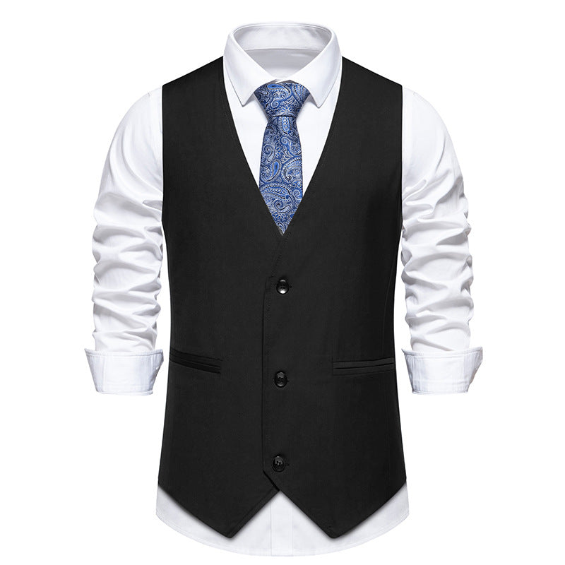Gilet de costume pour hommes coupe slim design moderne