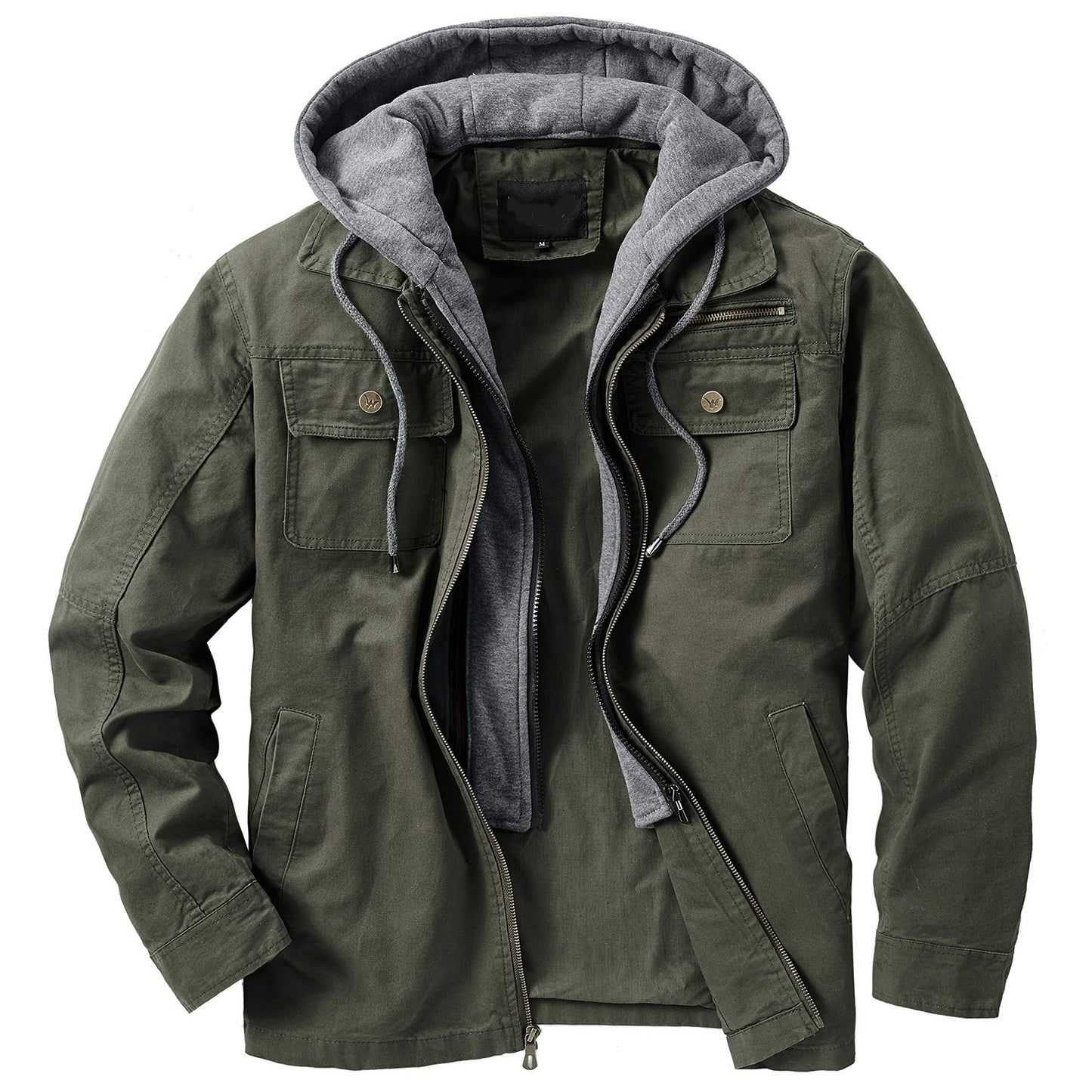 Veste de mi-saison fonctionnelle pour homme avec capuche et poches