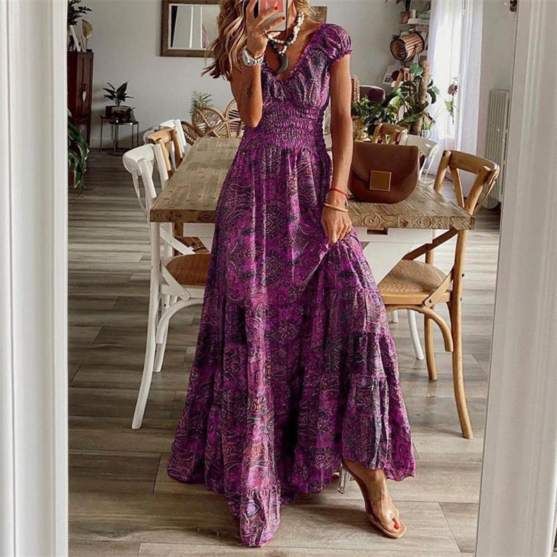 Robe longue style bohème chic pour femme