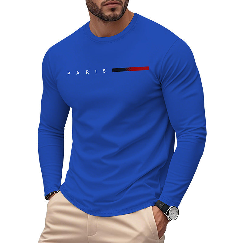 T-shirt à manches longues homme motif Paris moderne