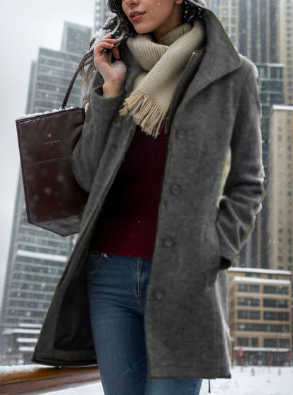 Manteau tendance femme élégant et oversized