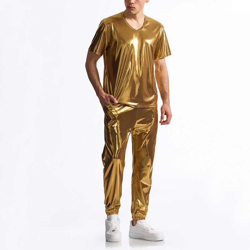 Survêtement de sport pour homme brillant moderne élastique