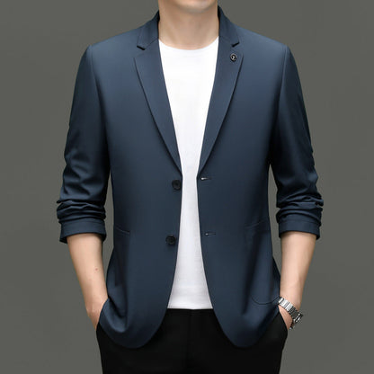 Schmale Blazer Herren Klassisch Zweiknopf - IdealeKleiden
