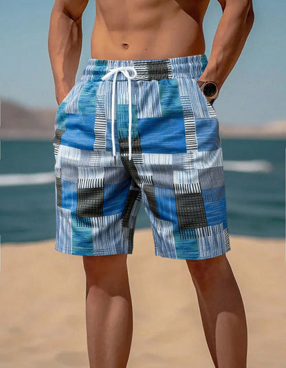 Short de bain pour homme au design graphique moderne