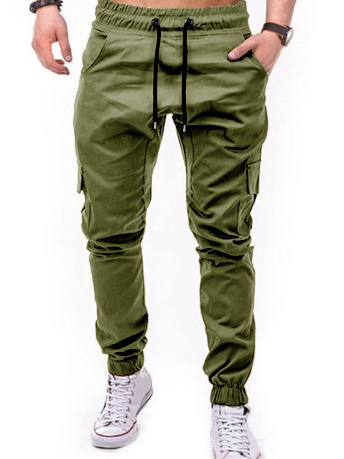 Pantalon Cargo Homme Confortable Avec Multiples Poches