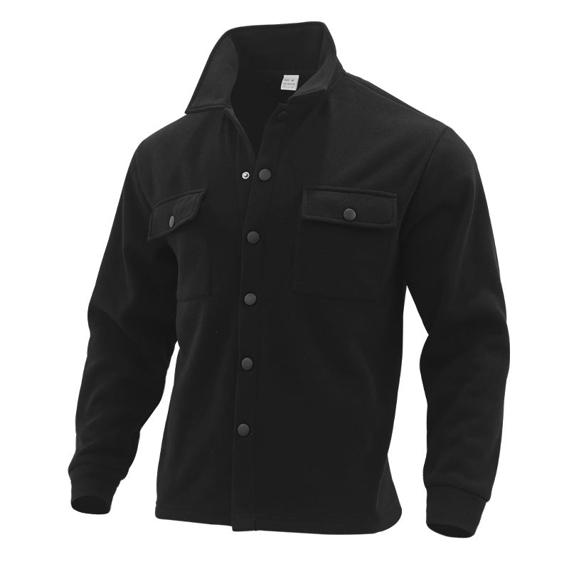 Veste polaire homme col montant tendance