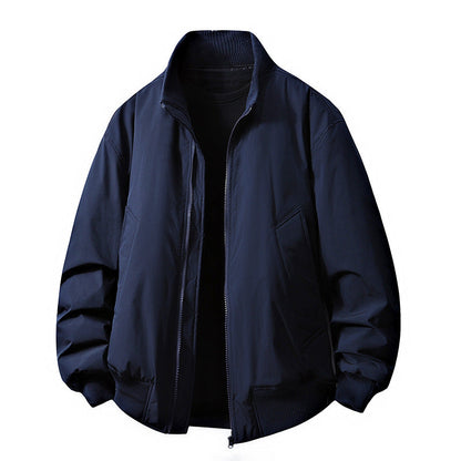 Blouson en cuir pour homme, coupe slim élégante