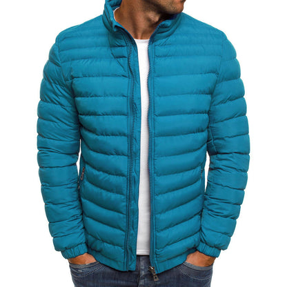 Doudoune matelassée légère et respirante à col montant pour homme