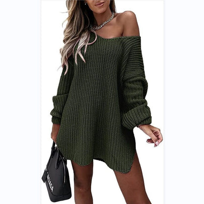 Robe pull oversize pour femme coupe ample