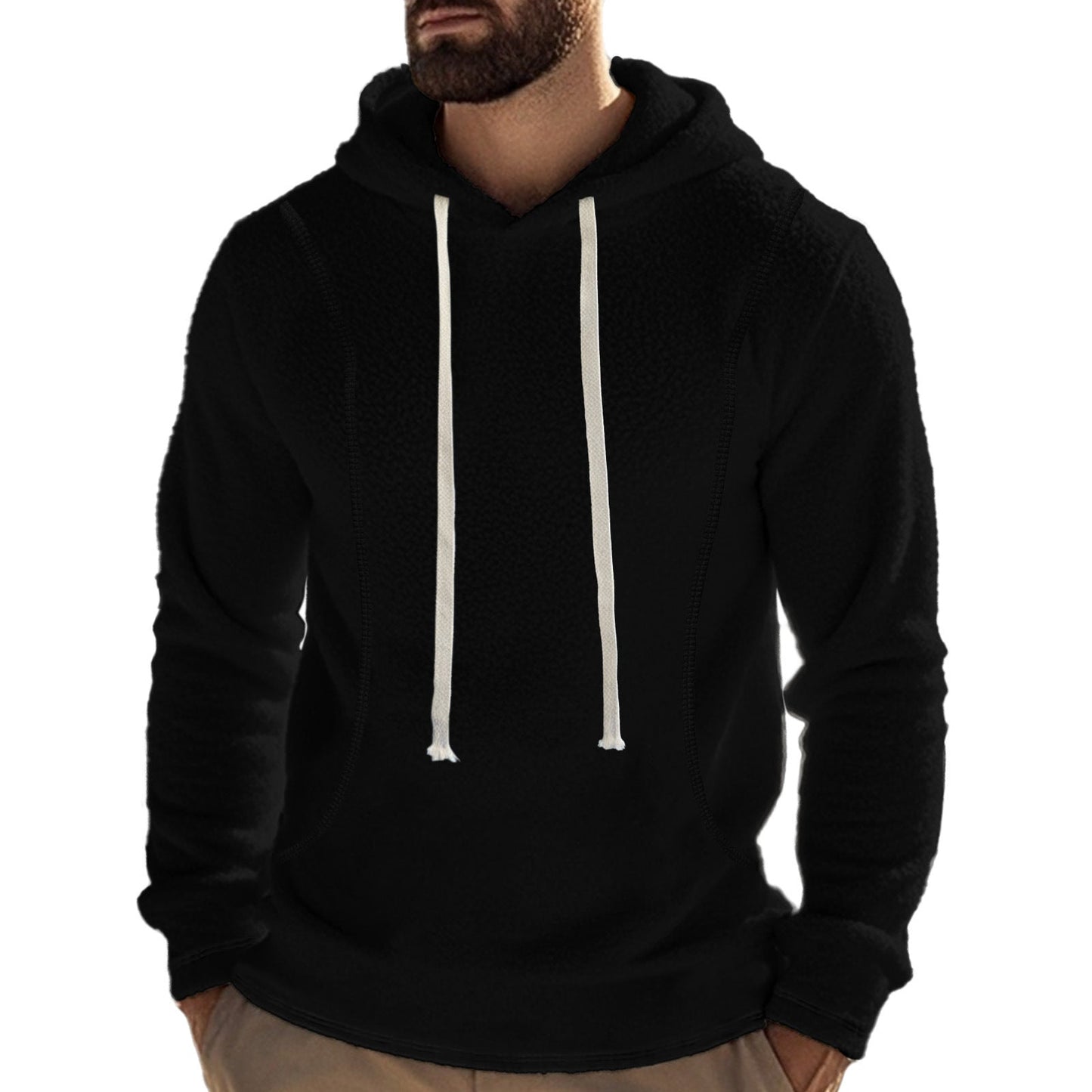 Sweat à capuche polaire homme Premium Poche kangourou Design moderne
