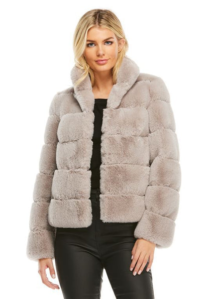 Veste d'hiver femme rembourrage duvet col montant