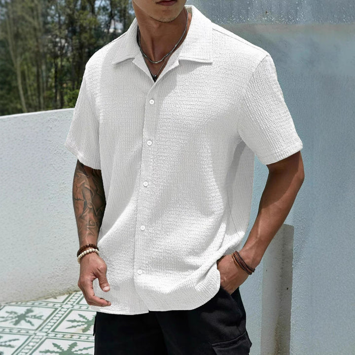 Herren Sommerhemd Modern Kurzarm - IdealeKleiden