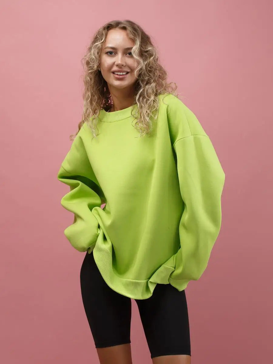 Sweat-shirt oversize femme doux et confortable