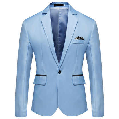 Veste de costume élégante en satin noir pour homme