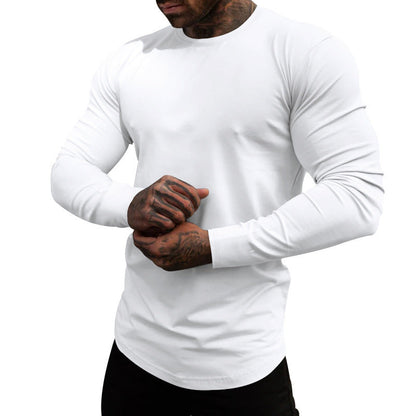 T-shirt manches longues homme Coton doux Col rond