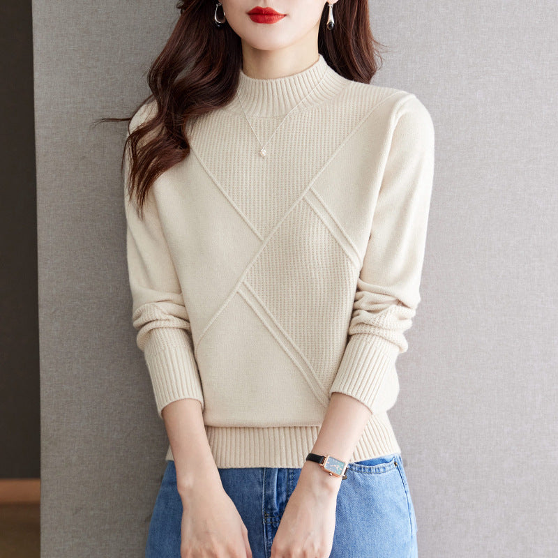 Pull élégant côtelé pour femmes