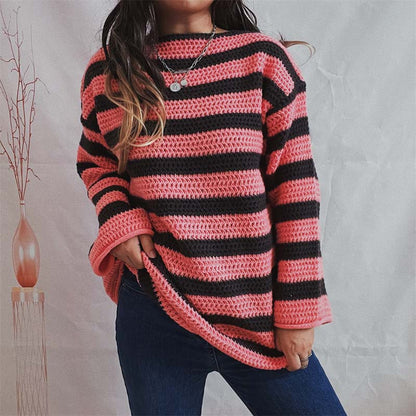 Cardigan rayé Doux coloris pastel