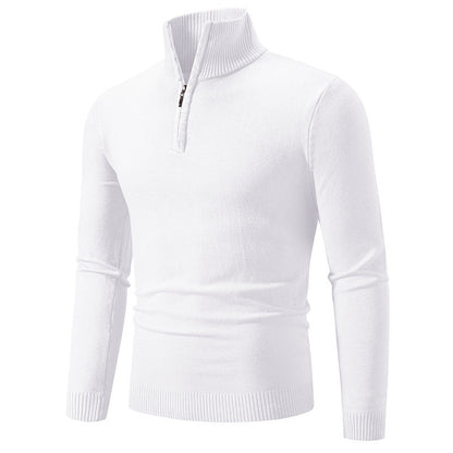 Pull homme moderne court fermeture éclair