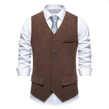 Gilet de costume homme classique à chevrons pratique