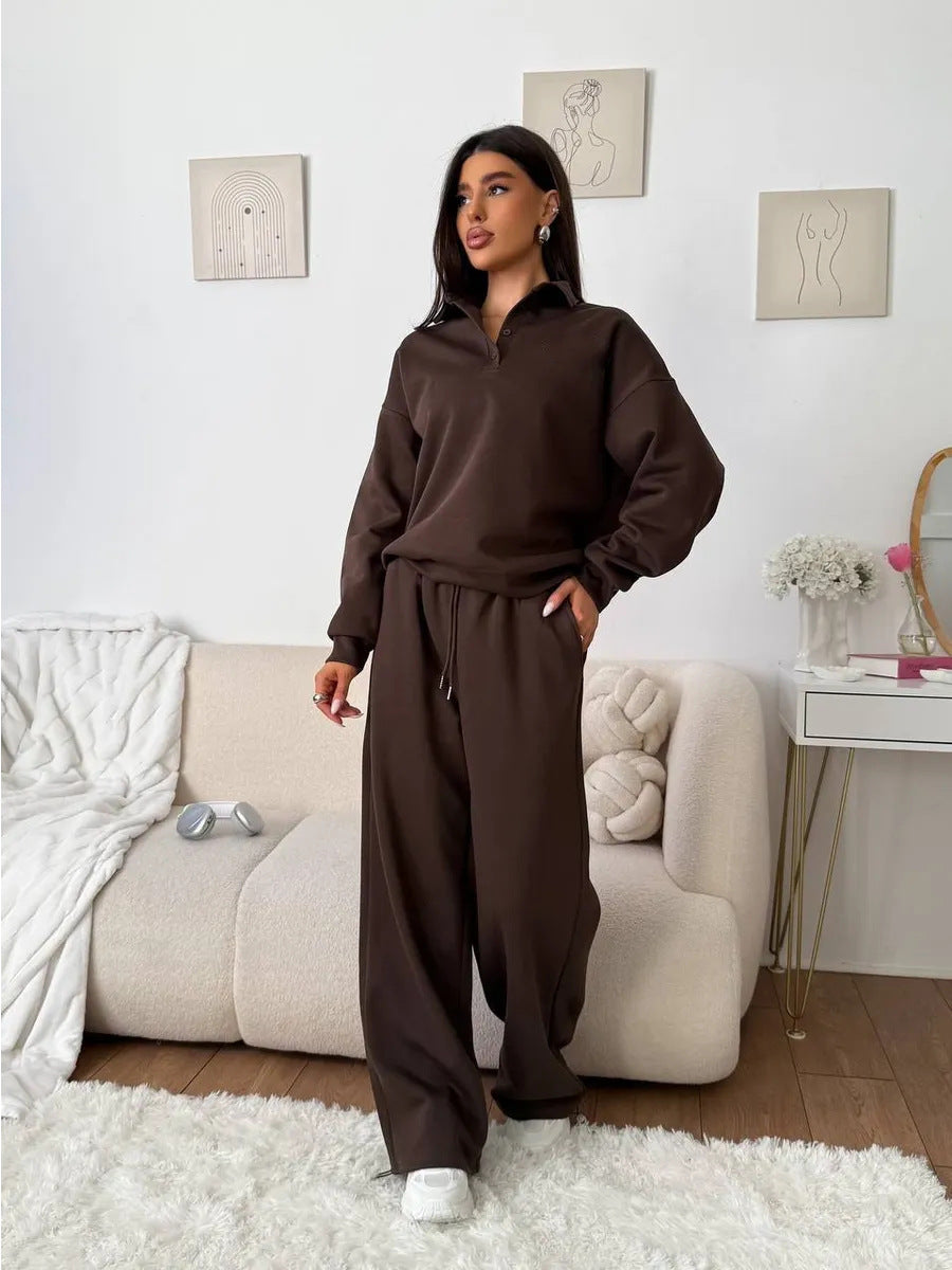 Ensemble de polo léger et pantalon confortable pour femme