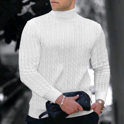 Col roulé homme moderne texturé