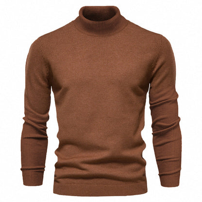 Pull col roulé homme Maille fine Style optimal