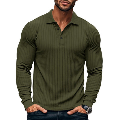 T-shirt à manches longues pour homme à motif texturé, moderne