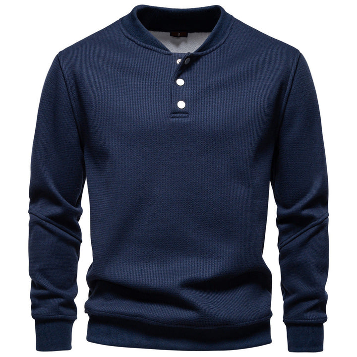 Pull-over homme à manches longues texturé moderne