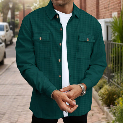 Chemise homme, coupe moderne, design avec poches
